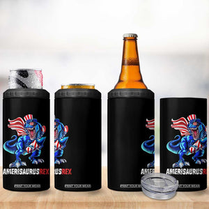 Dinosaur 4th of July 4 in 1 Can Cooler Tumbler Funny Boys Kids Patriotic TS10 Print Your Wear