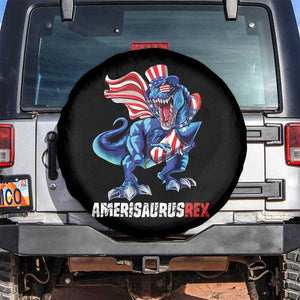 Dinosaur 4th of July Spare Tire Cover Funny Boys Kids Patriotic TS10 No hole Black Print Your Wear