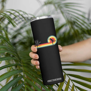 Disc Golf Retro Skinny Tumbler Vintage Frisbee Golf Player TS10 Print Your Wear