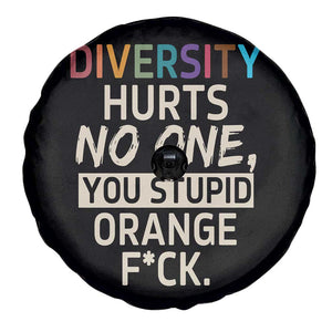 Diversity Hurts No One Spare Tire Cover Equality and Inclusion Bold Statement TS02 Print Your Wear