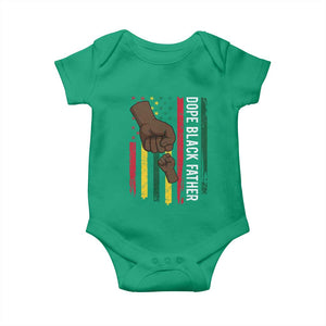 Dope Black Dad Baby Onesie Vintage American Flag Fist Bump TS11 Irish Green Print Your Wear