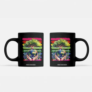 Earth Day Coffee Mug And I Think To Myself What A Wonderful World Rainbow TS02 Black Print Your Wear