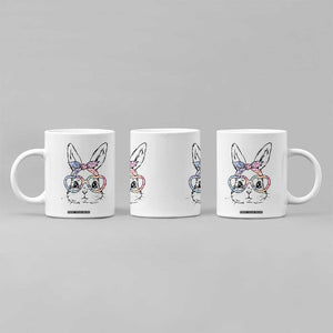 Easter Day Bunny Rabbit Face Tie Dye Glasses Coffee Mug TS11 Print Your Wear