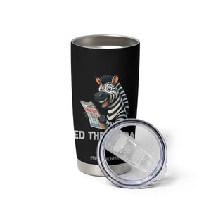 Ed the Zebra Meme Tumbler Cup Funny Viral Animal Escape Internet Humor Fans TS02 Print Your Wear