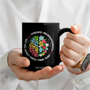 Embrace Neurodiversity Coffee Mug Neurodiverse Brain Autism Awareness ADHD Autistic TS02 Print Your Wear
