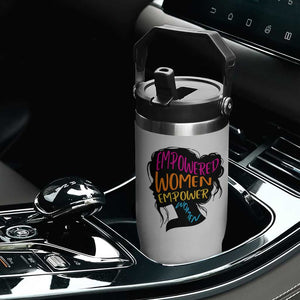 Empowered Women Empower Women Flip Straw Tumbler TS02 Print Your Wear