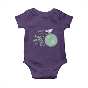 Every Piece Of Plastic Ever Made Still Exists Today Baby Onesie Earth Day TS11 Purple Print Your Wear