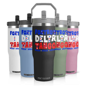FDT Foxtrot Delta Tango Flip Straw Tumbler TS09 Print Your Wear