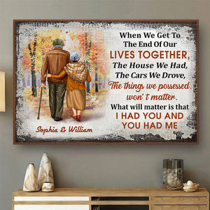 Personalized Family Gift Old Couple When We Get Poster NO.3 CTM Custom - Printyourwear