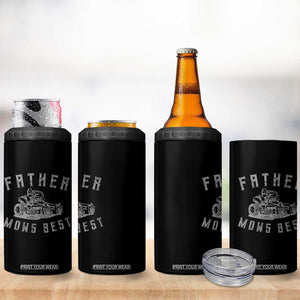 Father Mows Best 4 in 1 Can Cooler Tumbler Funny Lawn Mowing Mower Dad Fathers Day TS10 Print Your Wear