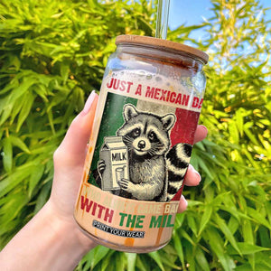 Fathers Day Mexican Dad Glass Can A Dad Who Always Came Back With The Milk Mexico Flag TS10 Print Your Wear