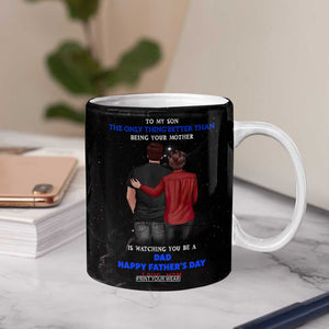Fathers Day Son Gifts from Mom Coffee Mug To My Son Gift TB10 Print Your Wear