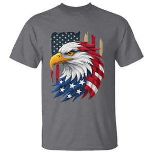 Fierce American Eagle T Shirt Bold Patriotic 4th of July USA Freedom TS02 Charcoal Print Your Wear