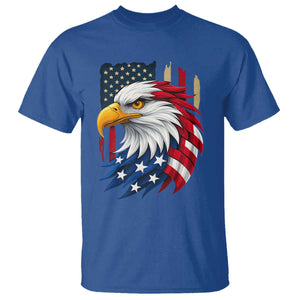 Fierce American Eagle T Shirt Bold Patriotic 4th of July USA Freedom TS02 Royal Blue Print Your Wear