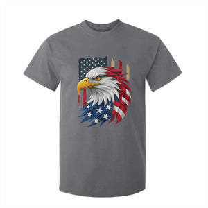 Fierce American Eagle T Shirt For Kid Bold Patriotic 4th of July USA Freedom TS02 Charcoal Print Your Wear