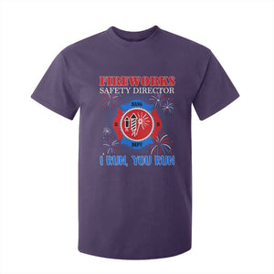 Fireworks Safety Director T Shirt For Kid I Run You Run Funny 4th of July Patriotic TS02 Purple Print Your Wear