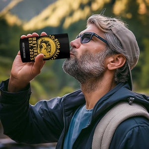 Fishing Retirement 4 in 1 Can Cooler Tumbler O-Fish-Ally Retired 2025 For Fisherman TS10 Print Your Wear