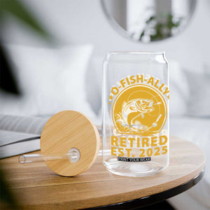 Fishing Retirement Glass Can O-Fish-Ally Retired 2025 For Fisherman TS10 Print Your Wear
