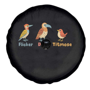 Flicker Dodo Titmouse Subtle FDT Spare Tire Cover Funny Bird Lover Nature TS02 Print Your Wear