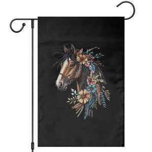 Floral Wild Horse Country Horse Riding Garden Flag TS11 Black Print Your Wear