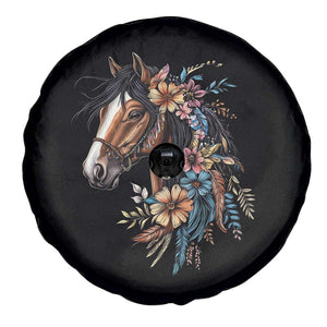 Floral Wild Horse Country Horse Riding Spare Tire Cover TS11 Print Your Wear