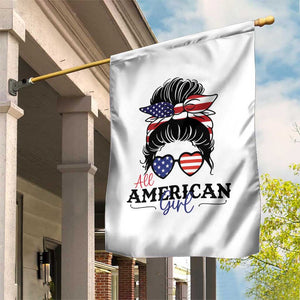 Fourth Of July Garden Flag All American Girl USA Flag Independence Day TS11 Print Your Wear