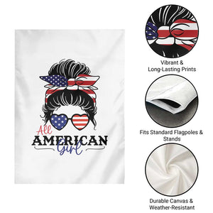 Fourth Of July Garden Flag All American Girl USA Flag Independence Day TS11 Print Your Wear