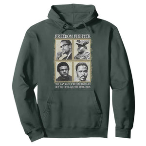 Freedom Fighters Heritage Hoodie Malcolm X Marcus Garvey Huey P Newton Steve Biko Revolution TS02 Dark Forest Green Print Your Wear