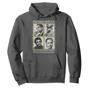 Freedom Fighters Heritage Hoodie Malcolm X Marcus Garvey Huey P Newton Steve Biko Revolution TS02 Dark Heather Print Your Wear