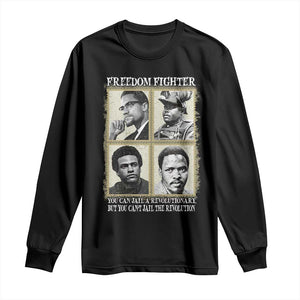 Freedom Fighters Heritage Long Sleeve Shirt Malcolm X Marcus Garvey Huey P Newton Steve Biko Revolution TS02 Black Print Your Wear