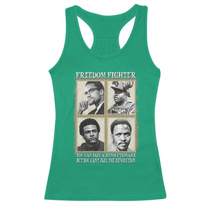 Freedom Fighters Heritage Racerback Tank Top Malcolm X Marcus Garvey Huey P Newton Steve Biko Revolution TS02 Irish Green Print Your Wear