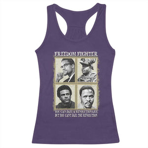 Freedom Fighters Heritage Racerback Tank Top Malcolm X Marcus Garvey Huey P Newton Steve Biko Revolution TS02 Purple Print Your Wear