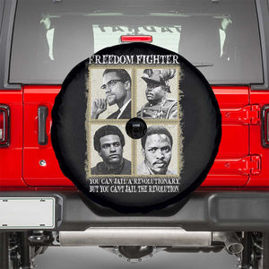 Freedom Fighters Heritage Spare Tire Cover Malcolm X Marcus Garvey Huey P Newton Steve Biko Revolution TS02 Black Print Your Wear