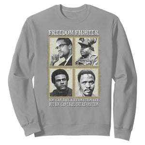 Freedom Fighters Heritage Sweatshirt Malcolm X Marcus Garvey Huey P Newton Steve Biko Revolution TS02 Sport Gray Print Your Wear