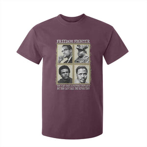 Freedom Fighters Heritage T Shirt For Kid Malcolm X Marcus Garvey Huey P Newton Steve Biko Revolution TS02 Maroon Print Your Wear