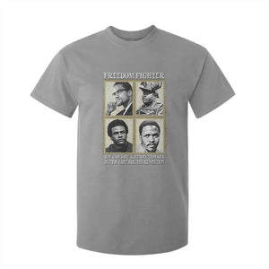 Freedom Fighters Heritage T Shirt For Kid Malcolm X Marcus Garvey Huey P Newton Steve Biko Revolution TS02 Sport Gray Print Your Wear