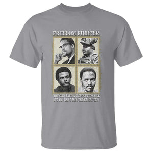 Freedom Fighters Heritage T Shirt Malcolm X Marcus Garvey Huey P Newton Steve Biko Revolution TS02 Sport Gray Print Your Wear