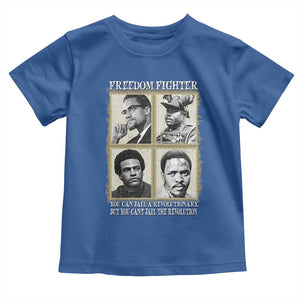 Freedom Fighters Heritage Toddler T Shirt Malcolm X Marcus Garvey Huey P Newton Steve Biko Revolution TS02 Royal Blue Print Your Wear