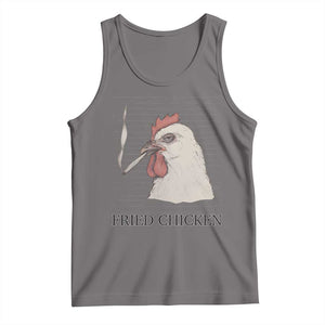 Fried Chicken 420 Tank Top Funny Weed Stoner Cannabis TS10 Deep Heather Print Your Wear