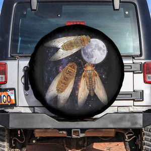 Funny 3 Cicadas Concert Fest Moon Cicada Reunion Spare Tire Cover TS11 No hole Black Print Your Wear