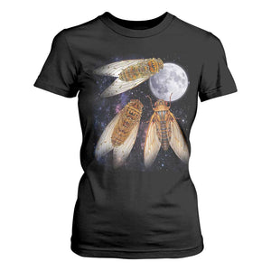 Funny 3 Cicadas Concert Fest Moon Cicada Reunion T Shirt For Women TS11 Black Print Your Wear