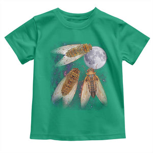 Funny 3 Cicadas Concert Fest Moon Cicada Reunion Toddler T Shirt TS11 Irish Green Print Your Wear
