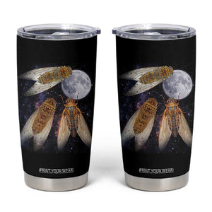 Funny 3 Cicadas Concert Fest Moon Cicada Reunion Tumbler Cup TS11 Black Print Your Wear