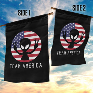 Funny 4th Of July Alien Garden Flag Team America USA Flag UFO TS11 Print Your Wear