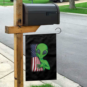 Funny 4th Of July Alien Garden Flag USA American Flag UFO TS11 Print Your Wear