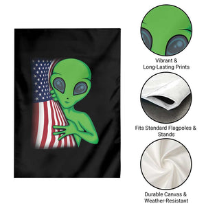 Funny 4th Of July Alien Garden Flag USA American Flag UFO TS11 Print Your Wear