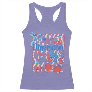 Funny 4th Of July American Honey Racerback Tank Top USA Independence Day Coquette TS11 Violet Print Your Wear