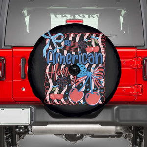Funny 4th Of July American Honey Spare Tire Cover USA Independence Day Coquette TS11 Black Print Your Wear