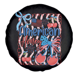 Funny 4th Of July American Honey Spare Tire Cover USA Independence Day Coquette TS11 Print Your Wear