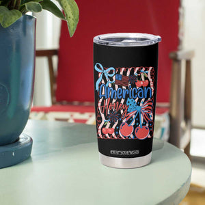 Funny 4th Of July American Honey Tumbler Cup USA Independence Day Coquette TS11 Print Your Wear